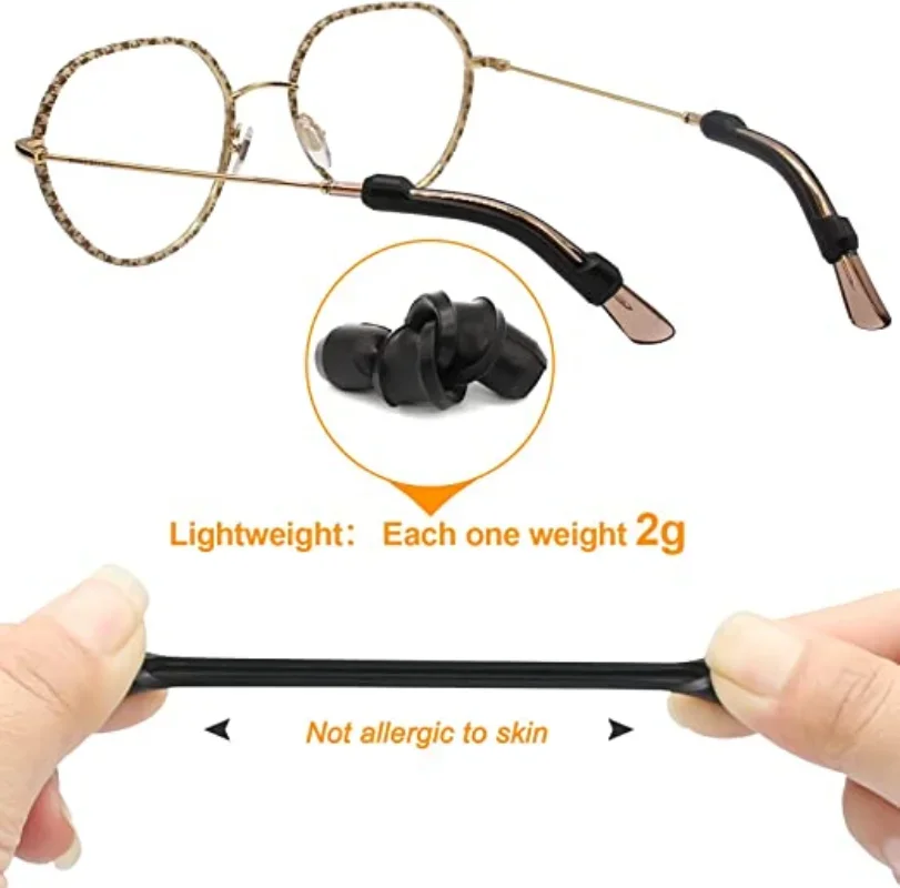 Silicone Glasses Anti-slip Sleeves Temple Tip Holder Eyeglasses new Grip Anti 2025 Slip Ear Hook Eyeglass Eye Glasses Eyewear Accessories