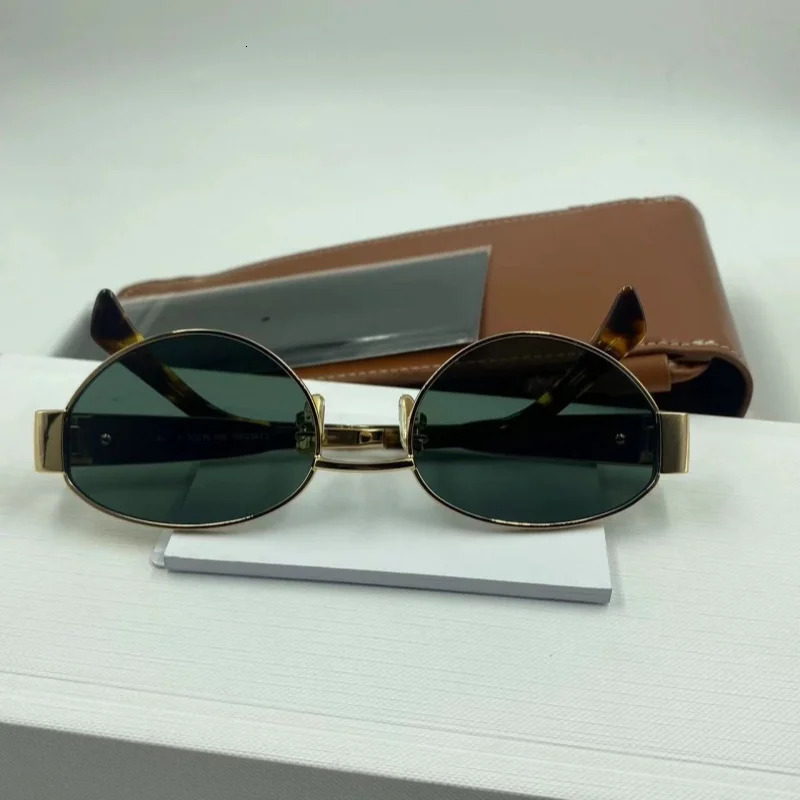 Womens oval shaped small sunglasses summer eye mask retro unisex sunglasses UV400 241031