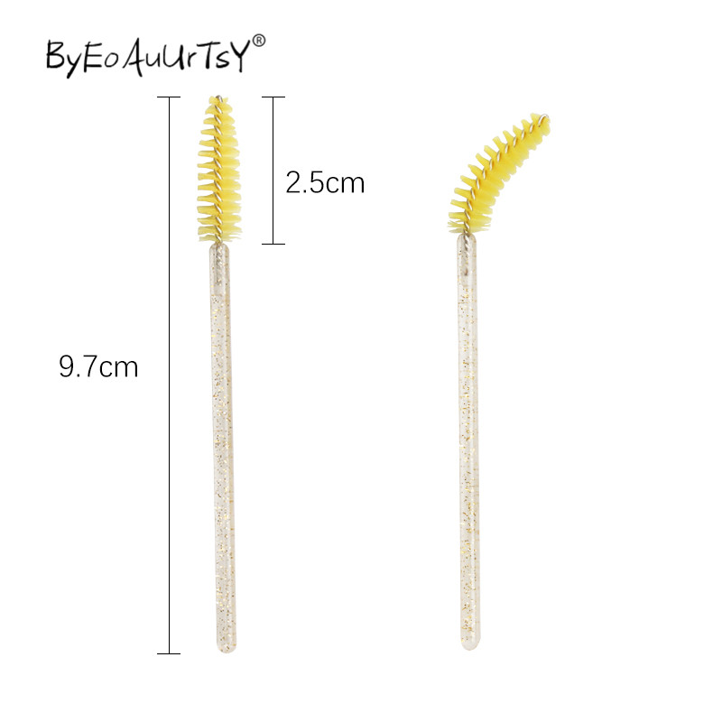 d e Eyelash Makeup Brushes Shiny pcs Disposable Mascara Wands Applicator Spoolers Eye Lashes Cosmetic Brush Tool