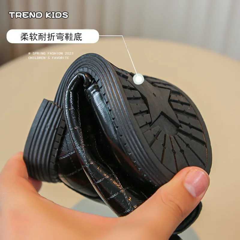 Crystal Bow Girls Fashion Boots Zipper PU Leather Patch Work Childrens Ankle Shoes Princess Soft Bottom Childrens Short Boots M241102