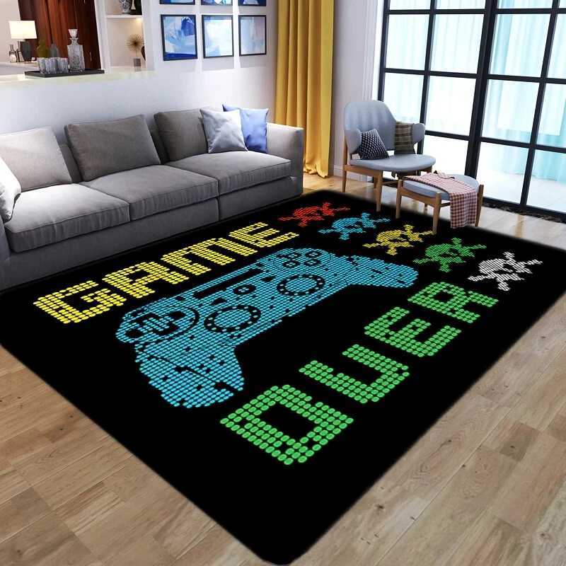 3D Gamer Carpet for Living Room Childrens Bedroom Decor Play Non-slip Floor Rug Anime Game Controller Door Mat Tapis CuisineXJ241101 - view 4
