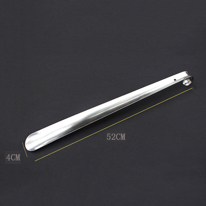 1PCS Professional Durable Handle Stainless Steel Silver Shoe Horn Lifter Long Shoespooner 16/30/45/52/58cm