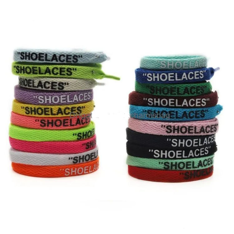 28 colors double side print shoelaces letter flat shoe lace sport shoe accessories colorfuls new style wholesale 120cm