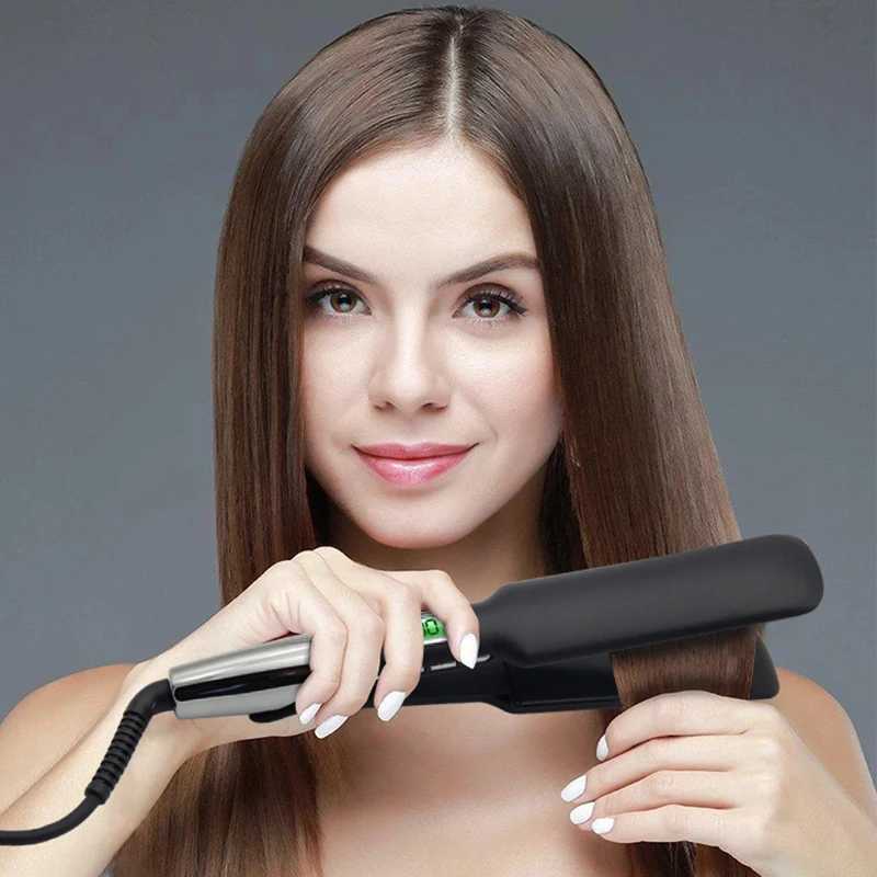 Hair Dryers Hair Curlers Iron Dryer Brush Corrugation Hairs Curling Straightener Iron Ceramic Professional Electric Styling Tools 240401