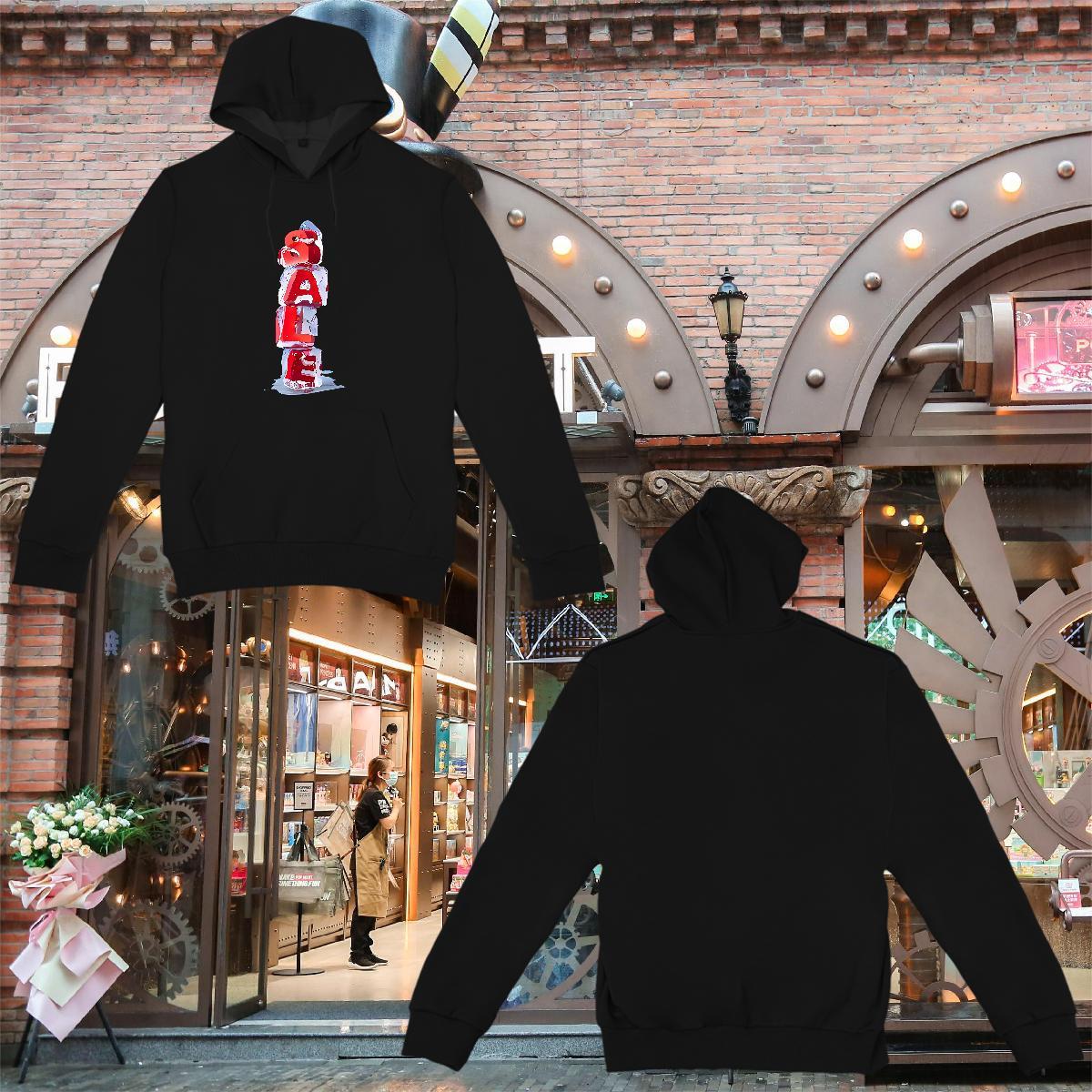 DIY Customized Hoodie for Women Breathable Hooded Collar Lady Couples Hoodie DIY Anime Tops Warm Fleece Outdoor