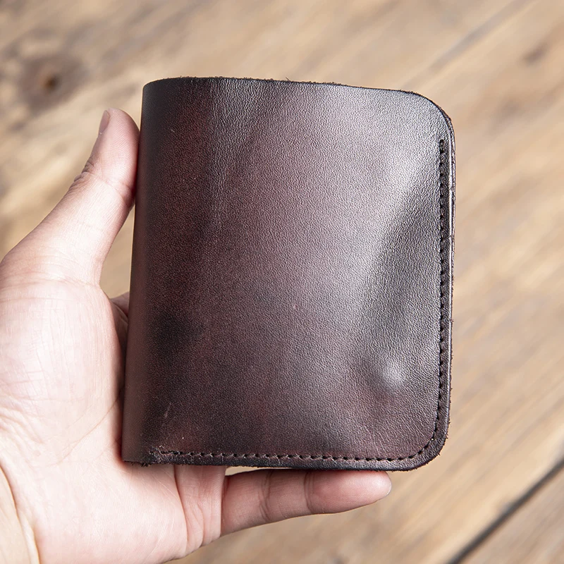 Handmade Pure Leather Wallet for Men Wallet Full-Grain Leather