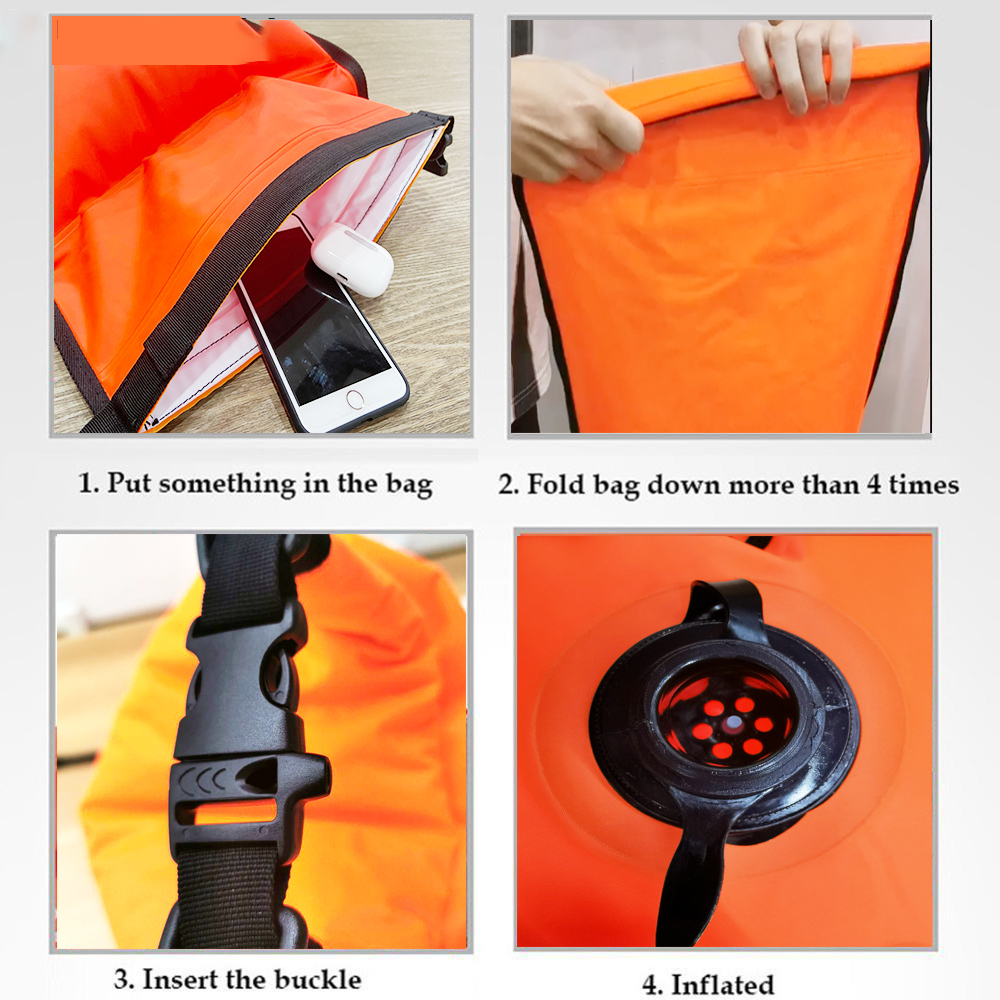Swimming Buoy 2025 Safety Float Air Dry Bag Iatable Floating Bag Lifesaving Buoy for Water Sport Buoy for new Swimming 20L/28L