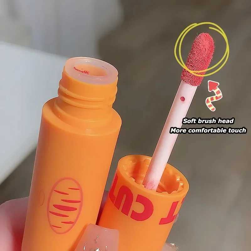 Fashion LIpglosses Matte Chocolate Liquid lipstick Waterproof Lasting Women Red Lip Color Velvet Carrot lipstick Cosmetics W241101