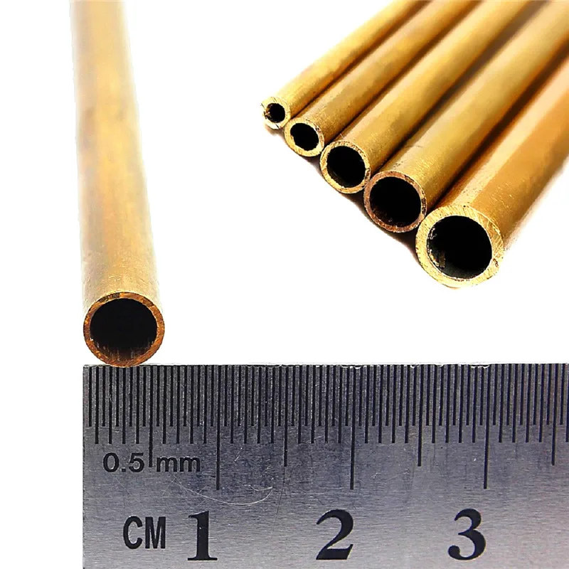 new Brass Tube Diameter 2/3/4/5/6/7/8/9/10/11/12/13/14/15mm Length 300mm 0.5mm Round Pipe Tubing Brass Rod Modelmaking 2025 Cutting Tool