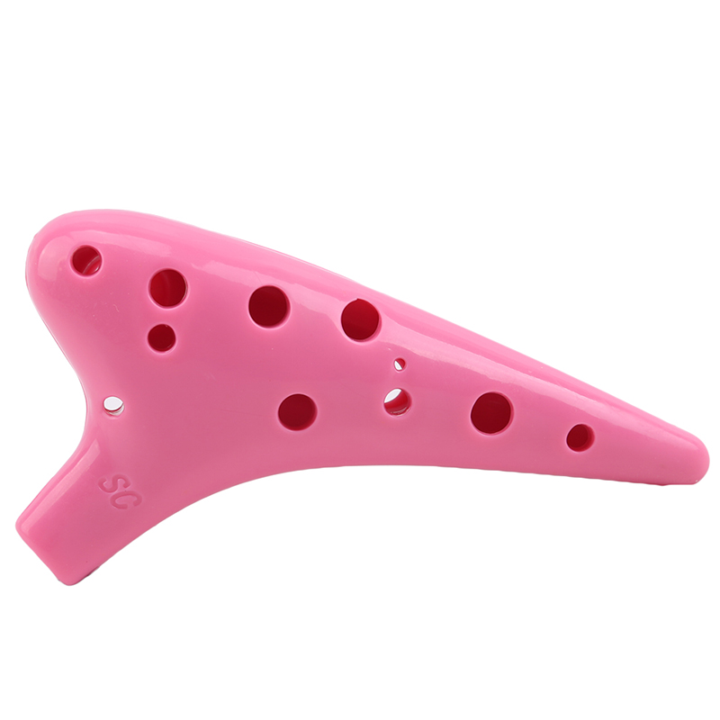 5 Colors 12 Hole Ocarina Ceramic Alto C Legend Of Ocarina Flute Music Instrument Drop Shipping