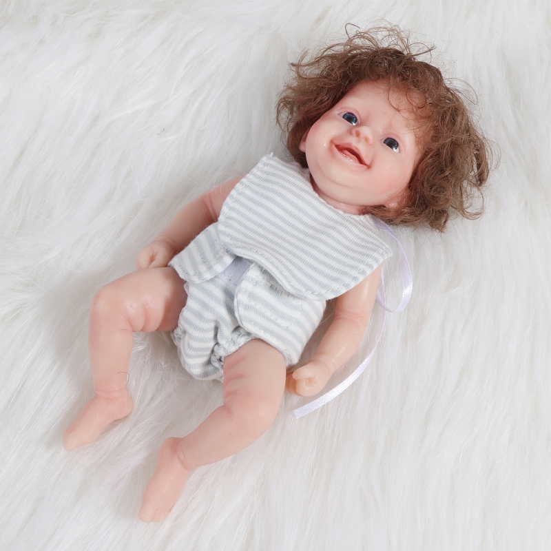 Realistic Newborn Baby Dolls Mini Cute Small Baby Silicone Full Body Dropshipping