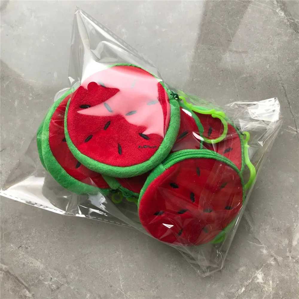 10PCS/LOT Mix Fruit Small 8CM Plush Purse BagXJ241111