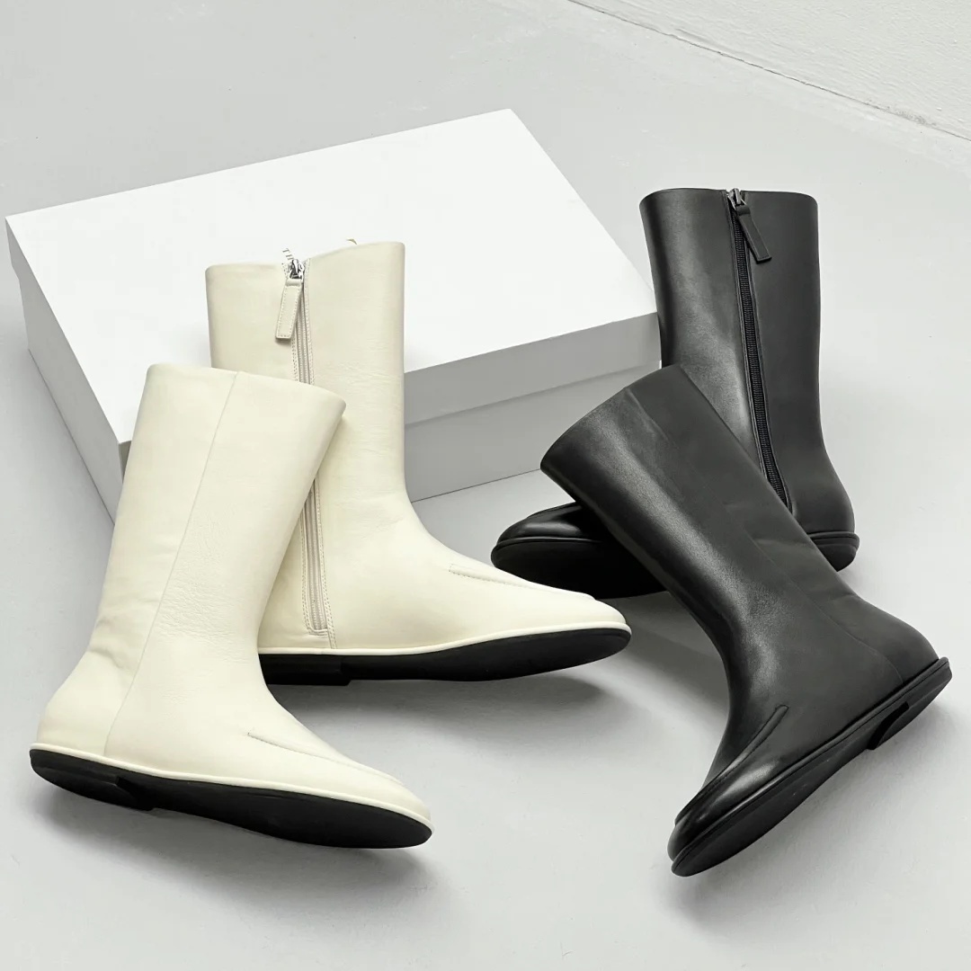 Womens suede leather white Brown Designer boot row Martin Ankle booties Casual shoe Snow Platform boots Top quality Wedge Knight Mini Boot outdoor brand shoes