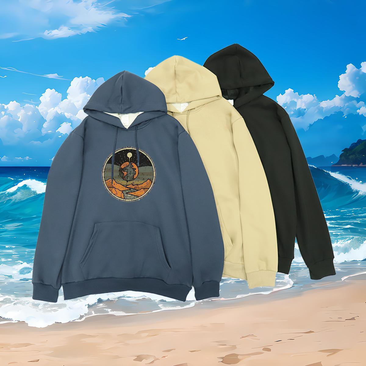 2024 Autumn and Winter Hoodie for Women Top Hoody Lady Womens Hoodie Cartoon Printing S-3XL Thick Fleece Drawstring Long Sleeve Home Outdoor