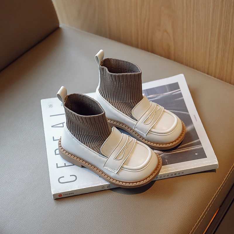 Childrens Girls Socks Boots Versatile Soft Breathable Simple Anti Slip Soft New UK Uniform School Shoes Childrens Princess Shoes M241102