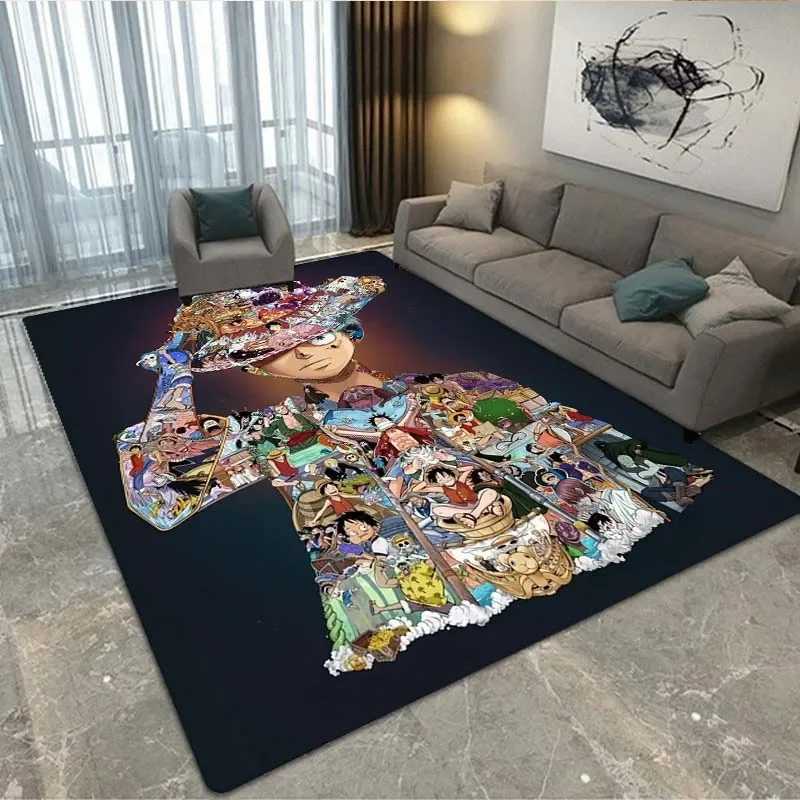 Stylish 3D Print One Piece Anime Rug Living Room and Bedroom Decor Area Rug Door Mat Kids Room Rug Birthday GiftXJ241101