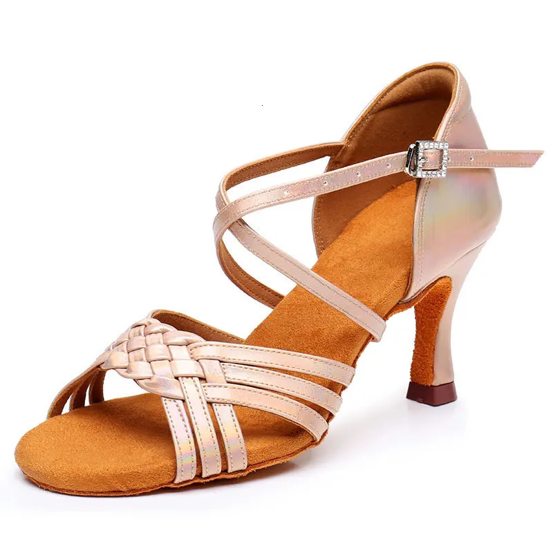Women Latin Dance Shoes Soft Bottom Balloon Salsa Professional Dancing Shoes fro Women Girls High Heels 5.5CM/7.5CM/8.5CM 241101