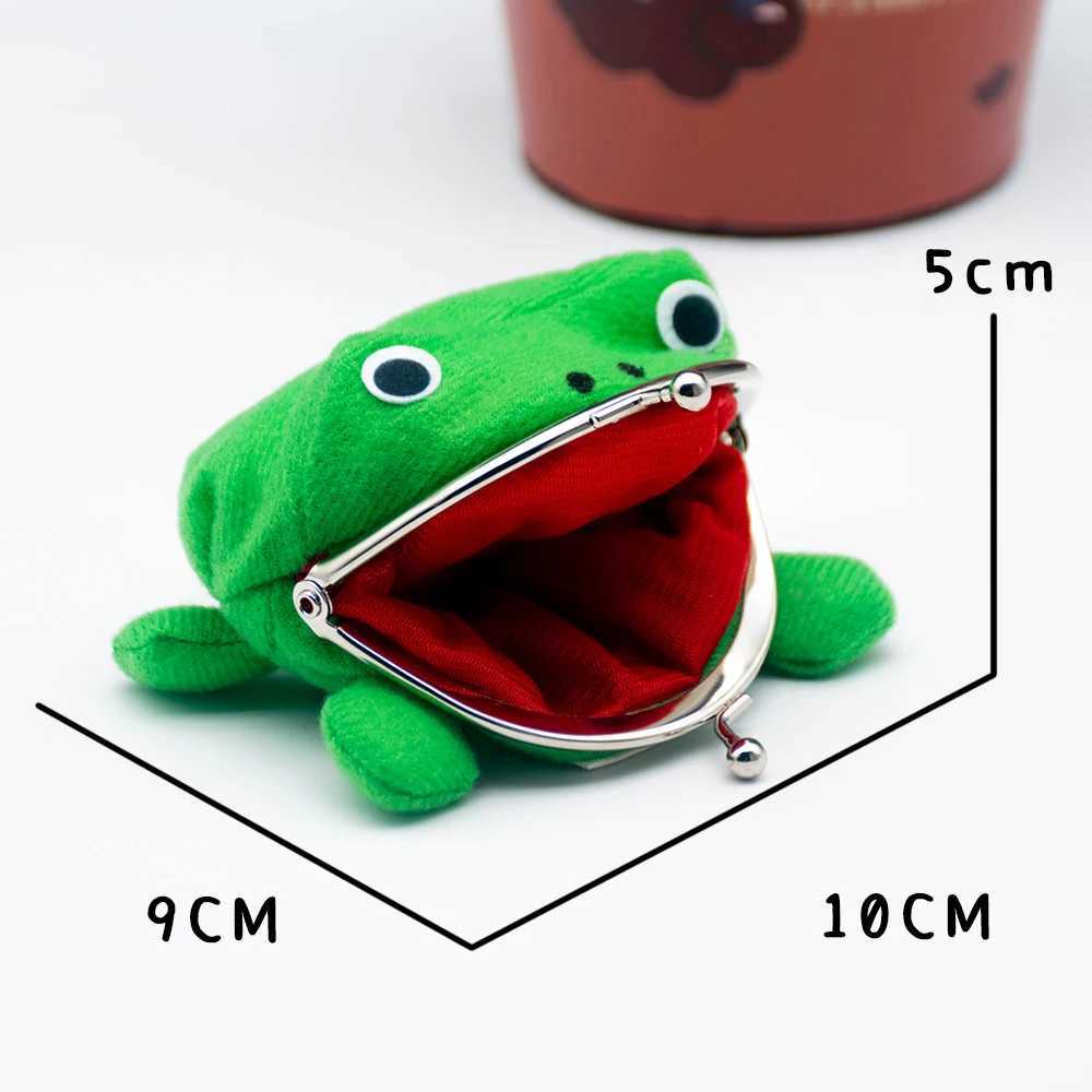 1PCS Hot Selling Frog Wallet Anime Carto Wallet Coin Purse Manga Flannel Wallet Cute Purse Coin HolderXJ241111