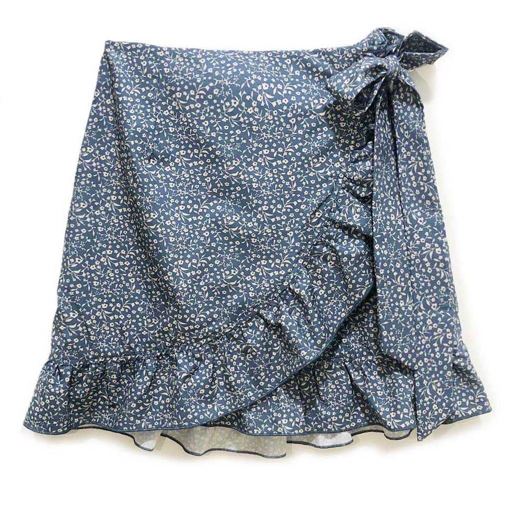 Women Ruffle Bohemian Skirt WoMens High Waisted Lace Up Short Skirt With Ruffled Edges And Irregular Printed Zipper Skirt 241023