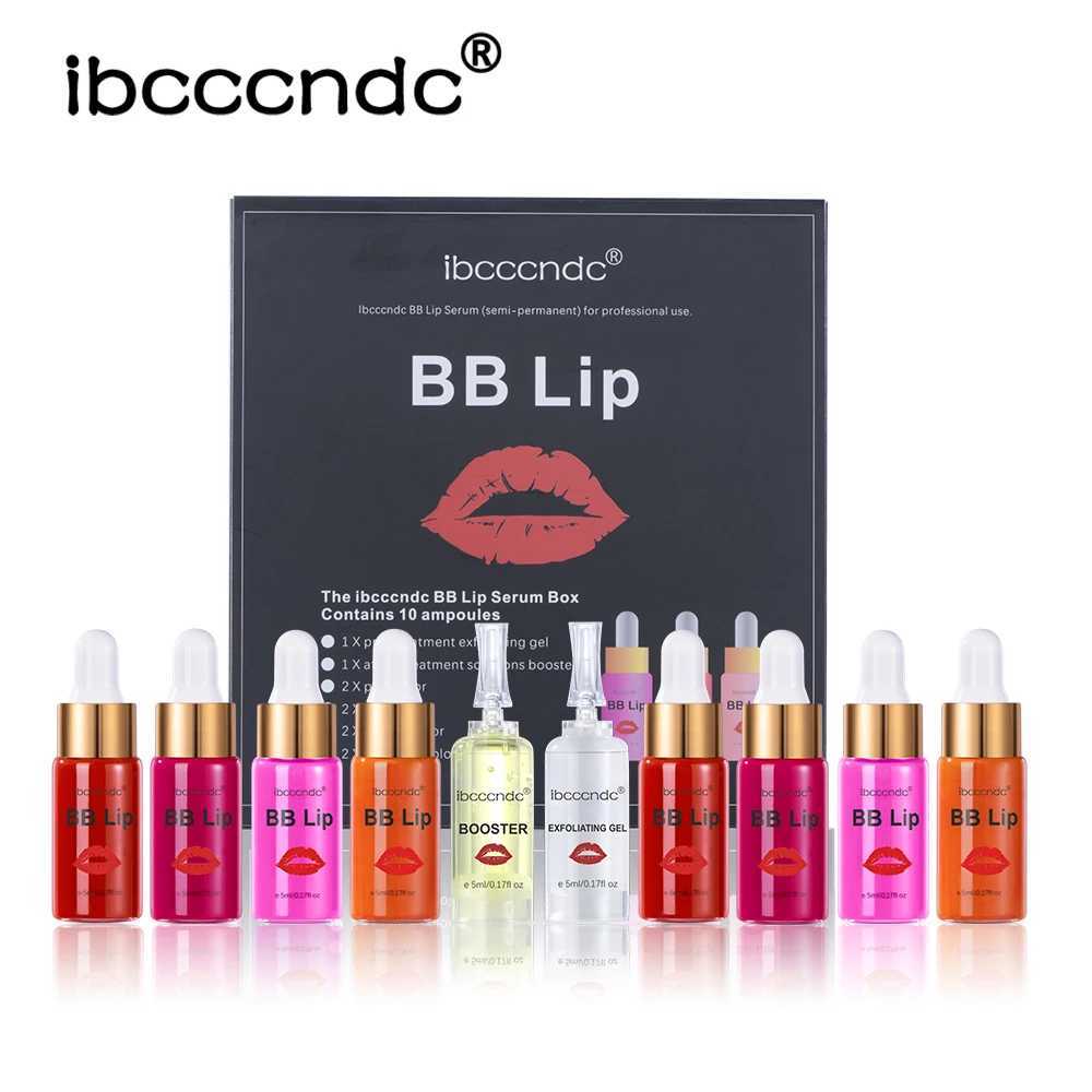 BB Lip Ampoule Serum Starter Set Semi Permanent BB Lip Gloss Coloring Pigments for Long lasting Moisturizing Used for Lip Care Non Glow Transport W241