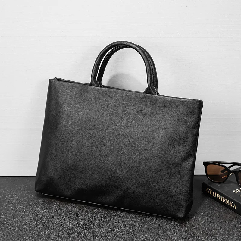 Mens Clutch Handbags Man Briefcase Transverse Laptop Bag Korean Executive Working Large Capacity Teacher 241029