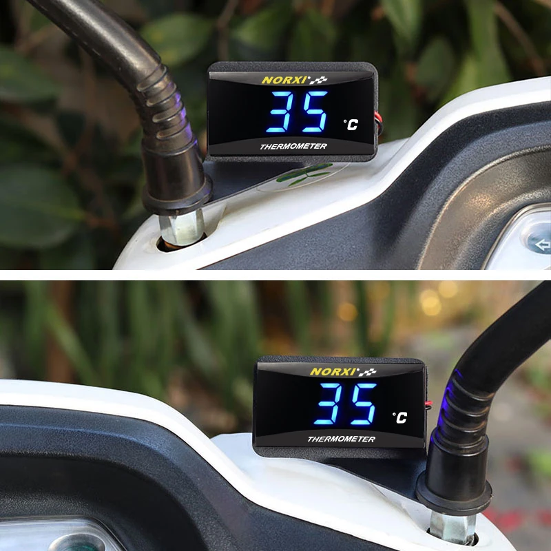 Motorcycle thermometer Water Temperature Mini norxi Meter For XMAX250 300 NMAX CB 400 CB500X Sensor thermomete gauges