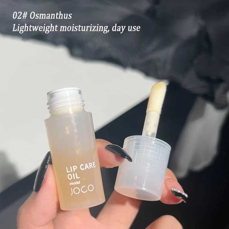 Transparent lipstick glass lip gloss perfume non stick moisturizing lip coloring lip fullness lip care serum primer large brush head W241101