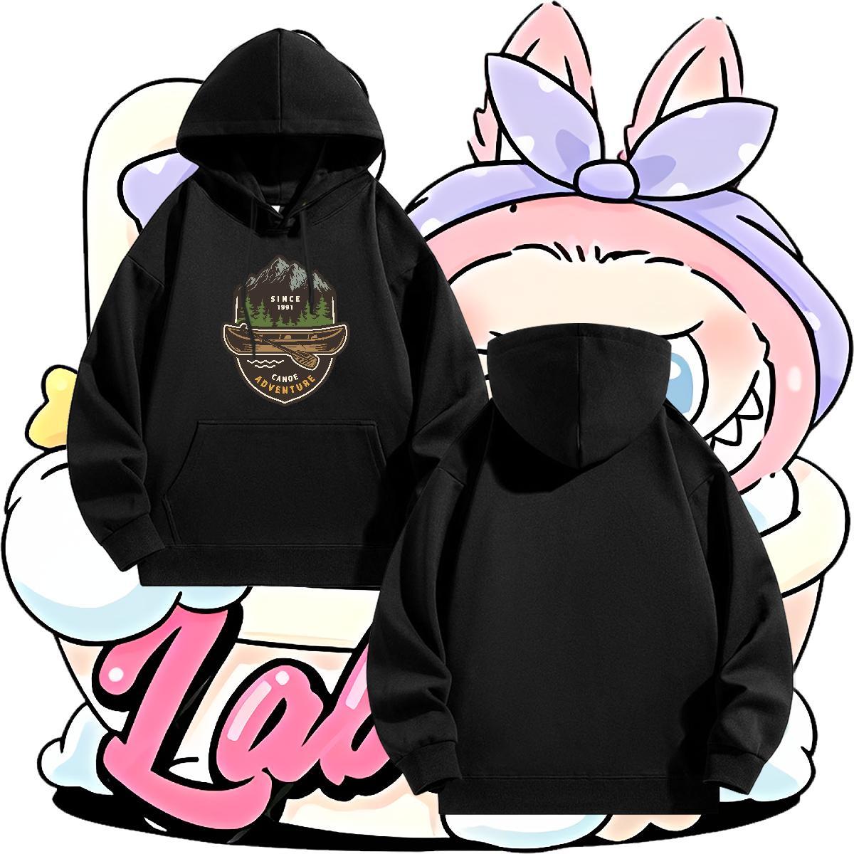 2024 Designer Womens Hoodie Drawstring Long Sleeve TOP Quality Lady Clothes Hoodie DIY Logo Oversized Pullover Hoodie Velvet Thick High Street Hip Hop