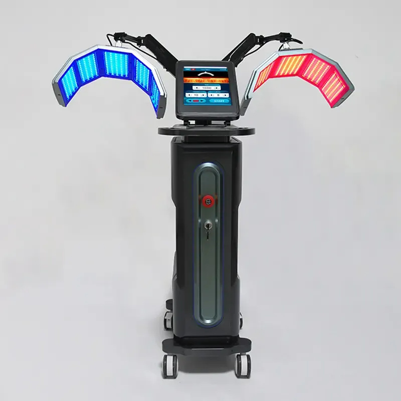 High Quality PDT Led 7 Color Therapy Acne Remove Machine Double PDT Beauty Skin Machine 7 Colors LED Light Therapy Machine for Skin Rejuvenation