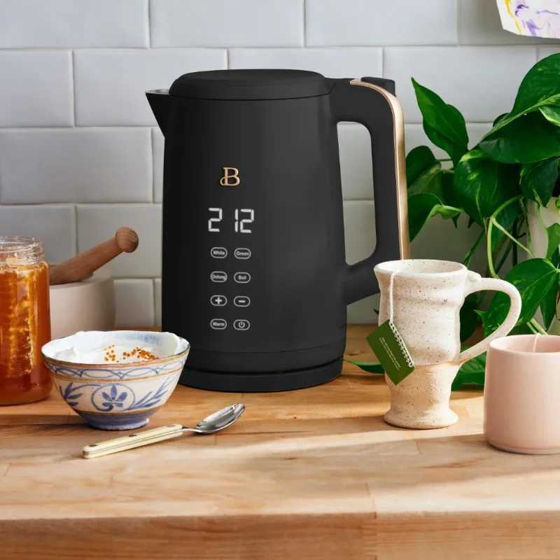 Drew Barrymores One Touch Electric Kettle Black Sesame Y241102