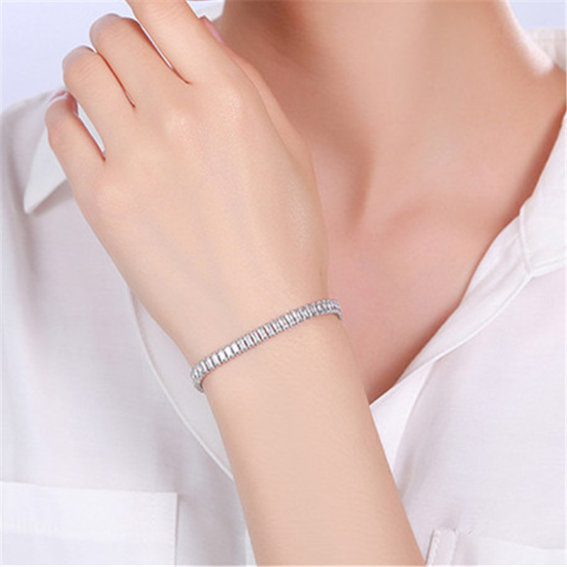 Charm Bracelets Tennis 4x4mm square diamond tennis bracelet designer for woman luxury silver gold mens bracelets copper 3x6mm 3A zirconia bangles jewe