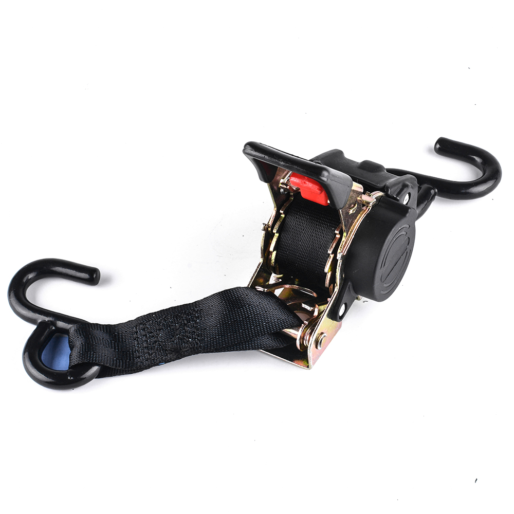 Auto Retract Transom Tie Down Hooks Safety Retractable Compact Cargo Strap Motorcycle Trailer Aids