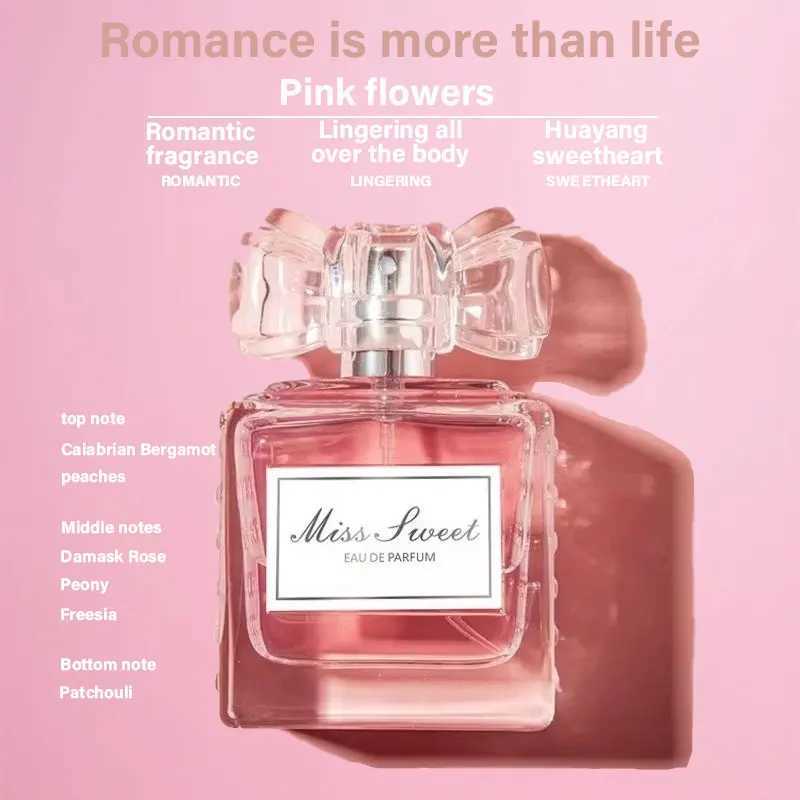 Miss Sweetheart Womens perfume pheromone 50ml Lingers on 24-48h Light Floral Notes Originales Daily appointmentXJ250409
