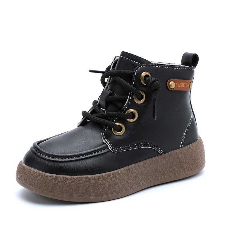 Childrens Short Boots Anti slip Spring and Autumn Boys and Girls Ankle Boots Neutral Childrens Motorcycle Boots Fashionable and Handsome M241102