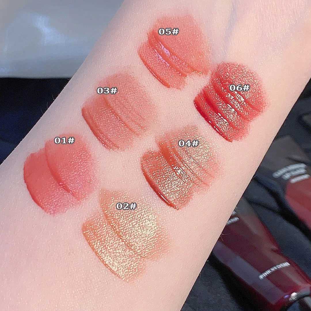 Black mirror water lipstick high gloss moisturizing sexy red lipstick lipstick makeup durable color non sticky cup lipstick W241101