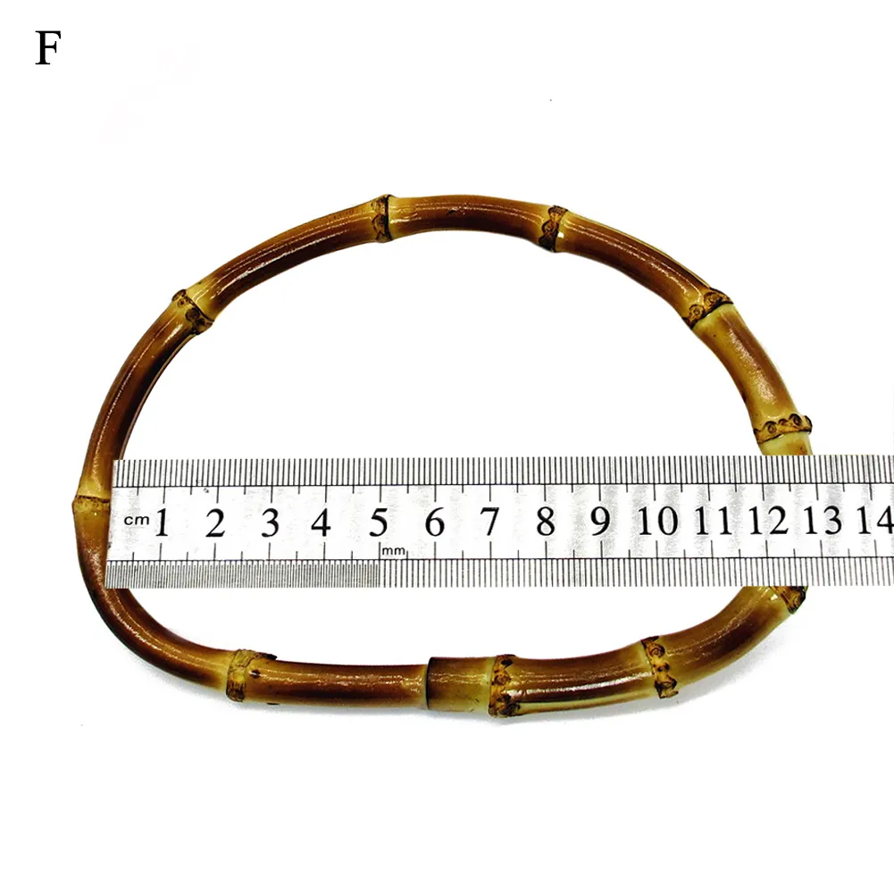 13cm 15cm Round Bamboo Bag Handle Replacement Women's Handbags Accessory For Handcrafted new Handbag 2025 DIY Bag Part Accessories