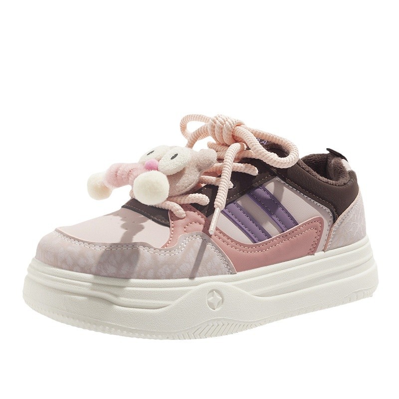 Autumn Winter Thick Soled Versatile Cartoon Fashion Warm Casual Shoes