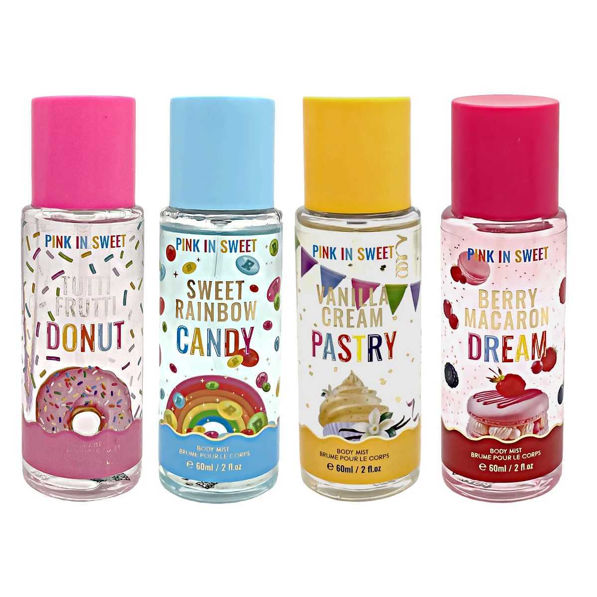 4-Piece Gift Set Womens Sweet spray - Long lasting fragrance for dating - Womens perfume -4 60ml/4 2fl.ozW241102