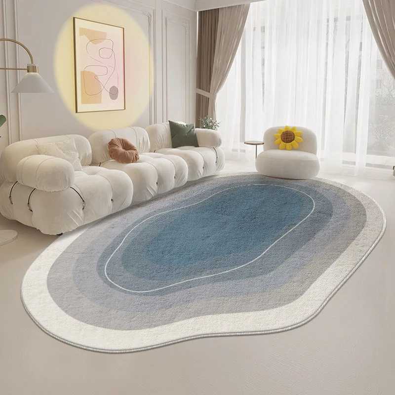 VIKAMA 1PC Small Fresh Shape Cloud Imitation Cashmere Cat Feeling Living Room Rug Tea Table Sofa Cushion Bedroom Bed RugXJ241101