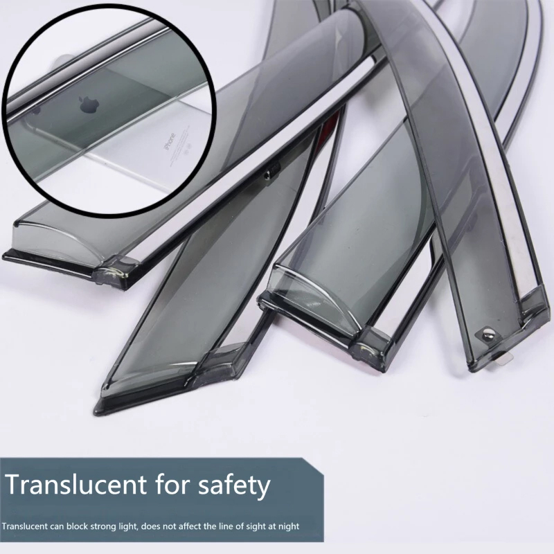 4x For GWM Wey Tank 300 2021 2022 2023 2024 Sun Rain Windows Visors Windshield Deflectors Guards Vent Cover Trim Car Accessories 85b27
