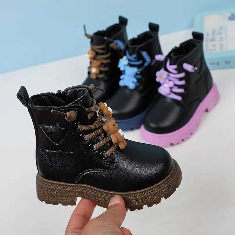 Childrens unisex childrens boots autumn winter UK bobsleigh boys and girls soft soled boots with side zipper anti slip childrens sports shoes M241102