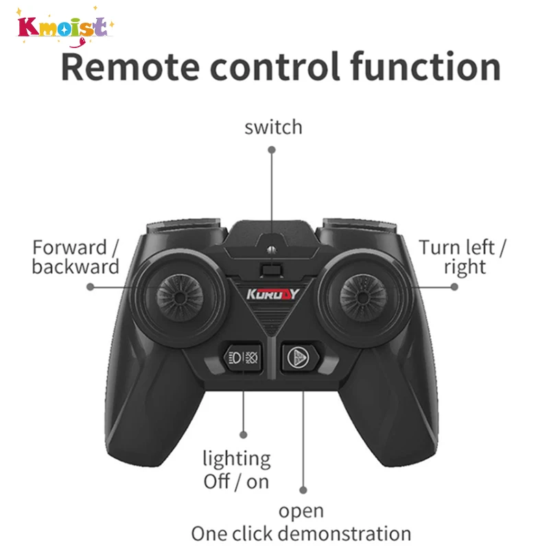 RC Tractor Trailer with LED Headlight Farm Toys 2.4GHZ 1/24 Remote Control Car Truck Farming Simulator for Children Boy Gift