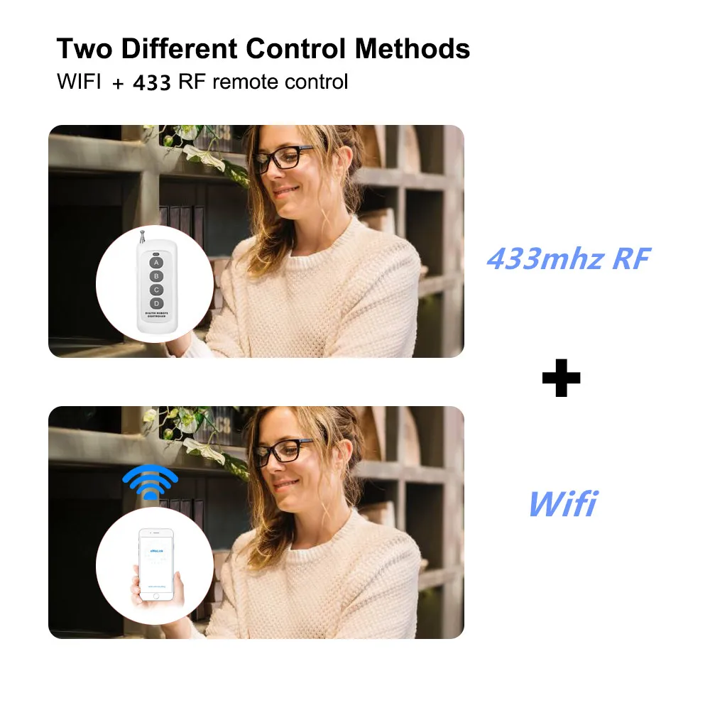 1CH RF Smart Switch 12V 24V 2025 220V AC DC WIFI Ewelink Remote new Control Garage Door Opener Switch 10A Relay Self-locking inching