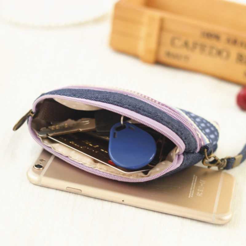 2023 Fi Womens Lady Kid Coin Wallet Lady Small Mini Coin Pouch Zipper Mey Key Earphe Line Mini Coin Purse Card HolderXJ241111