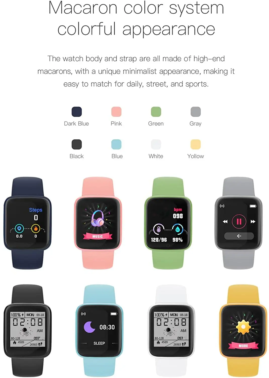 Smart Digital Watch Kids Children Smartwatch for Girls Boys HD new Color Screen Bracelet 2025 Child Wristwatch for 8-18 Year girls wach