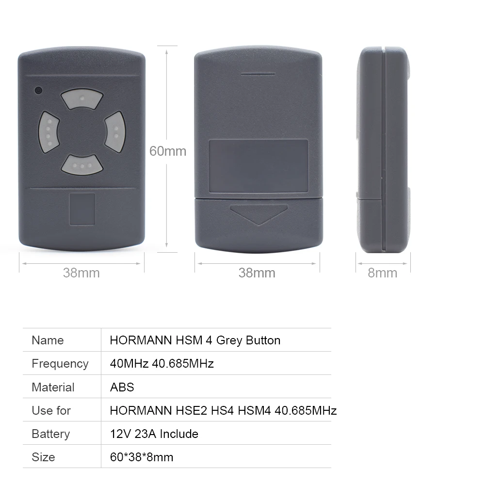 new 40 685 MHz 2025 Hormann HSM2 HSM4 HSE2 Garage Door Remote Control 40MHz Gate Command Opener