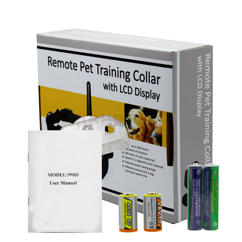 Remote Dog Training Collar 998D-1 300m LCD Remote Electric Dog Collars for Training Dog and Dog Train 15-28nf