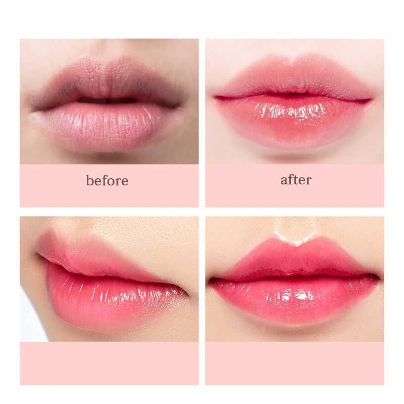 1 piece of temperature color changing lip gloss moisturizing wet peach liquid lipstick mini cute makeup lip gloss cosmetics W241101