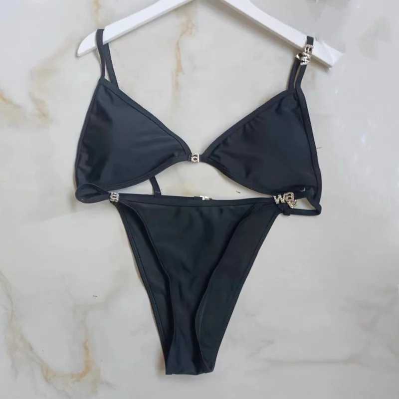 Luxury designer water diamond Fa Wang two-piece bikini sexy womens thong beach wear Brazilian swimsuit S-XL W241101