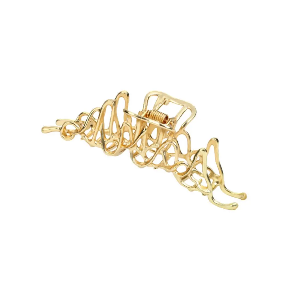 1/2pcs Large Metal Hair 2025 Claw Clip Irregular Hairpins Punk Style Sier Hair new Claws Barrettes Women Vintage Clips Hair Accessories